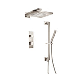 Two Output Shower Set With Shower Head, Hand Held And Slide Bar
