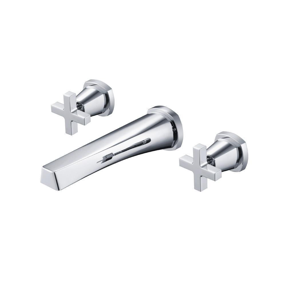 Two Handle Wall Mounted Bathroom Faucet