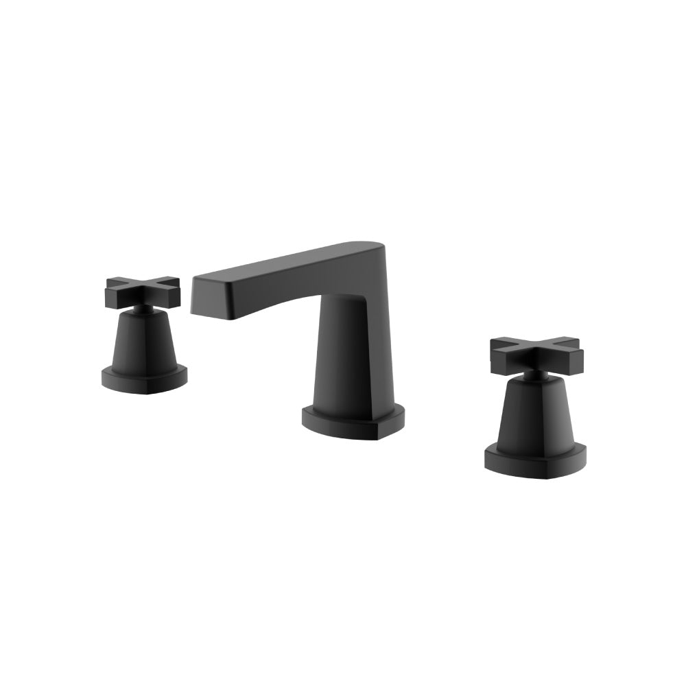 Three Hole 8" Widespread Two Handle Bathroom Faucet