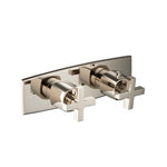 3/4" Horizontal Thermostatic Shower Valve & Trim - 3 Output