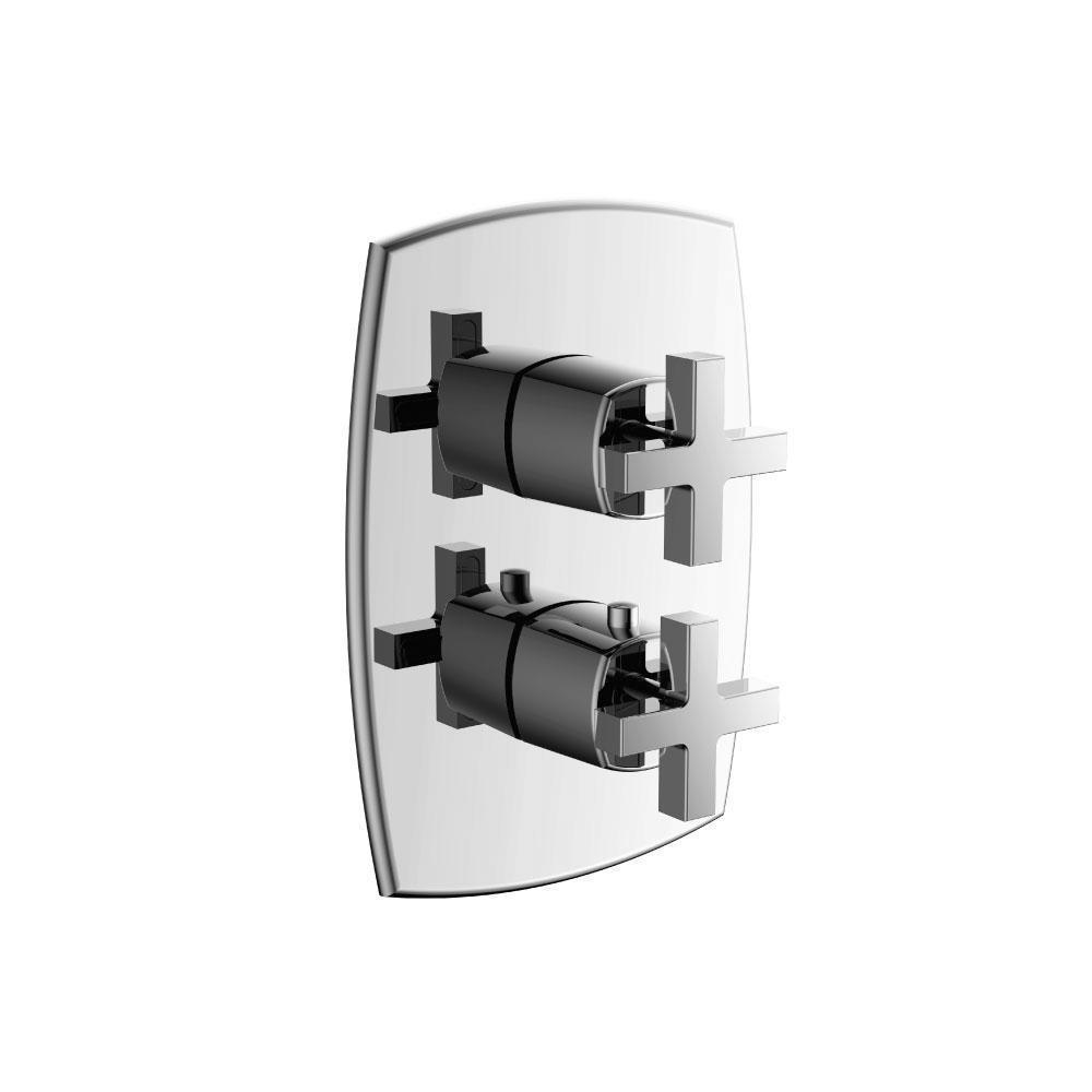 3/4" Thermostatic Valve & Trim - 3 Way Diverter - 3 Outputs