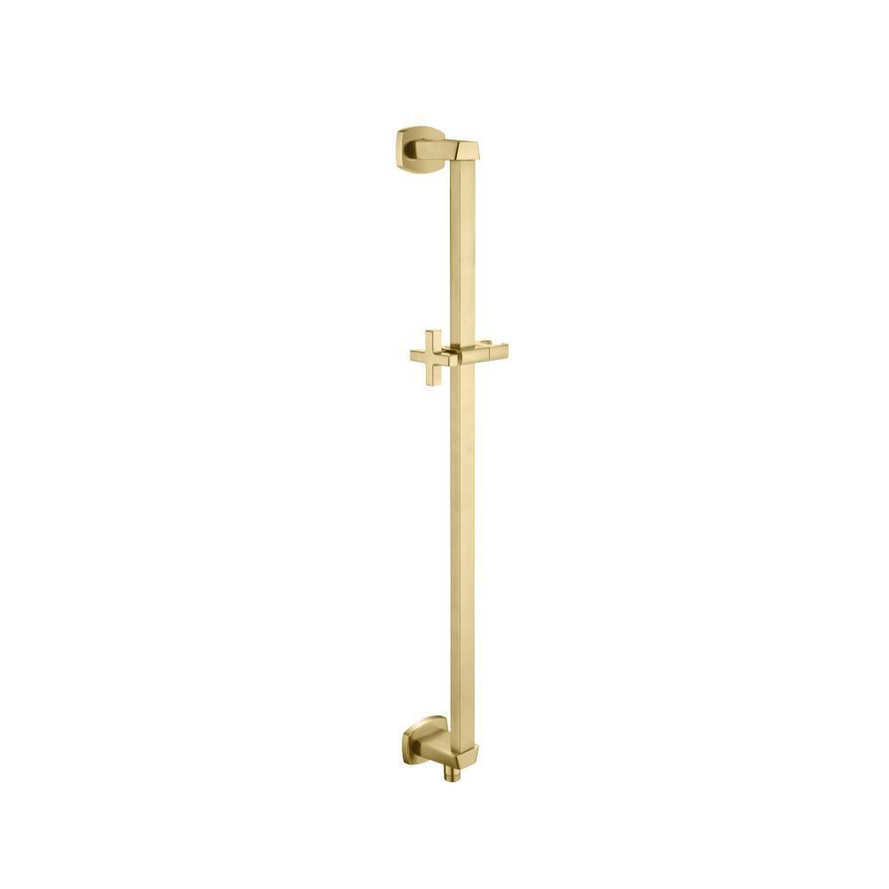 Shower Slide Bar With Integrated Wall Elbow