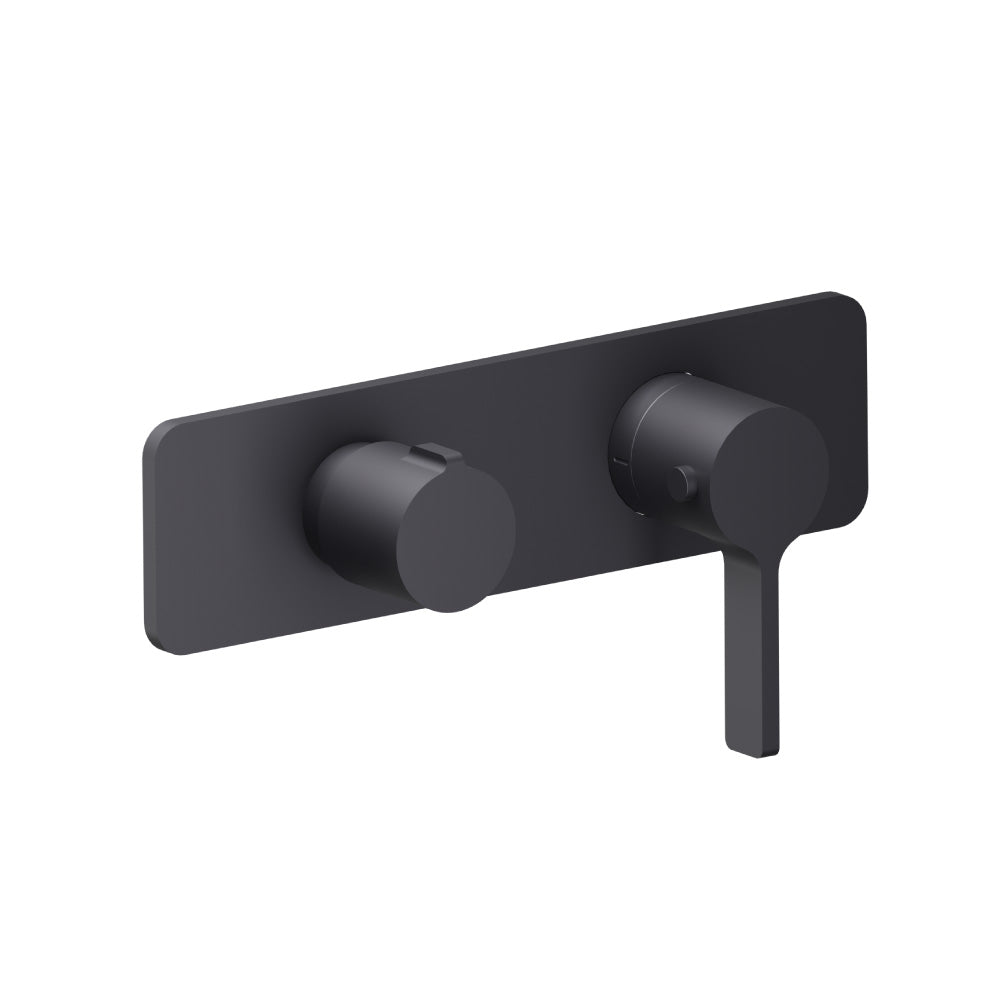 3/4" Horizontal Thermostatic Shower Valve & Trim - 3 Output