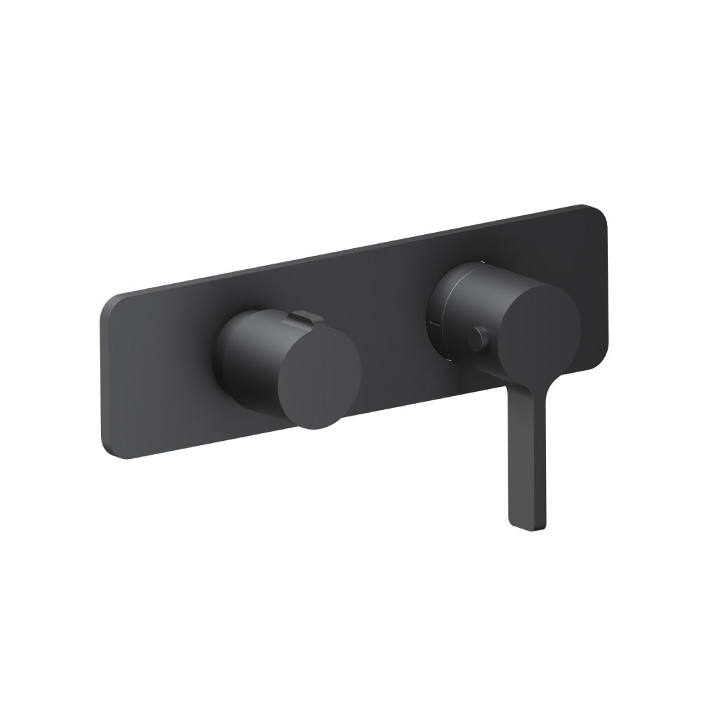 3/4" Horizontal Thermostatic Shower Valve & Trim - 3 Output