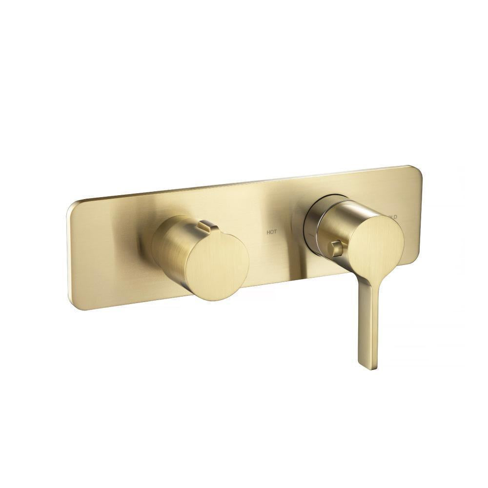 3/4" Horizontal Thermostatic Shower Valve & Trim - 3 Output
