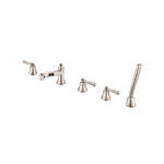 Five Hole Deck Mounted Roman Tub Faucet With Hand Shower