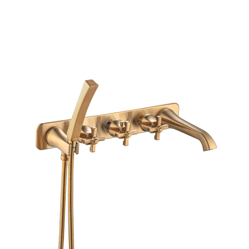 Trim For Wall Mount Tub Filler With Hand Shower