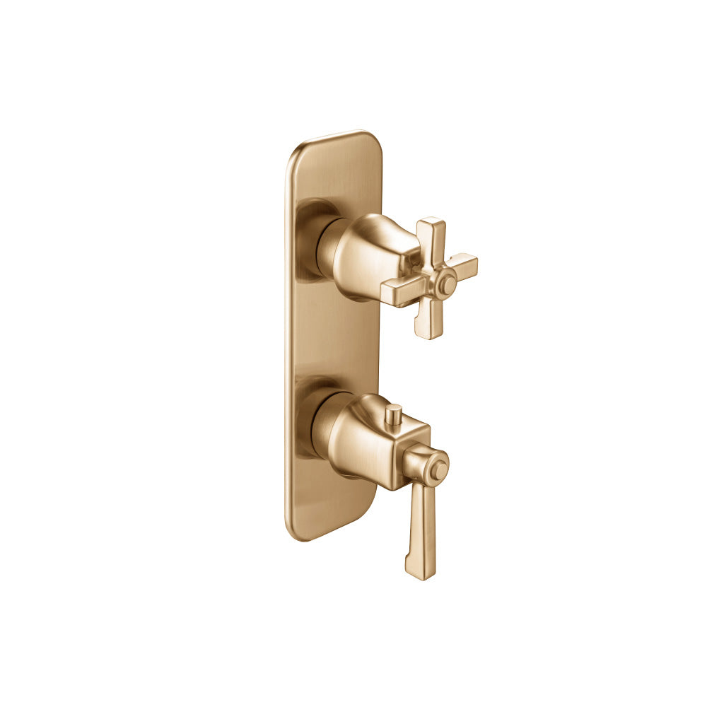 3/4" Thermostatic Shower Valve & Trim  - 3-Output