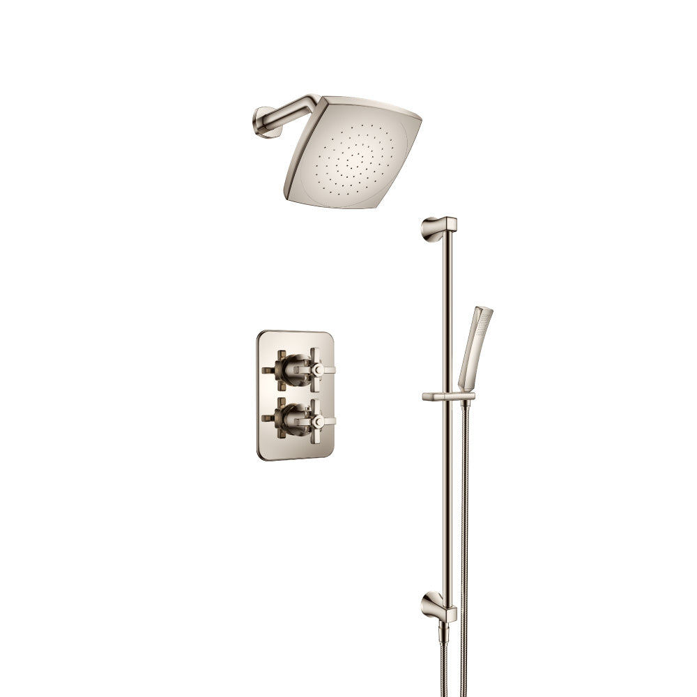 Two Output Shower Set With Shower Head And Hand Held