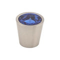 Blue Crystal Center Knob