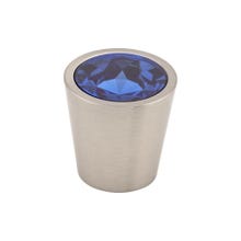 Blue Crystal Center Knob