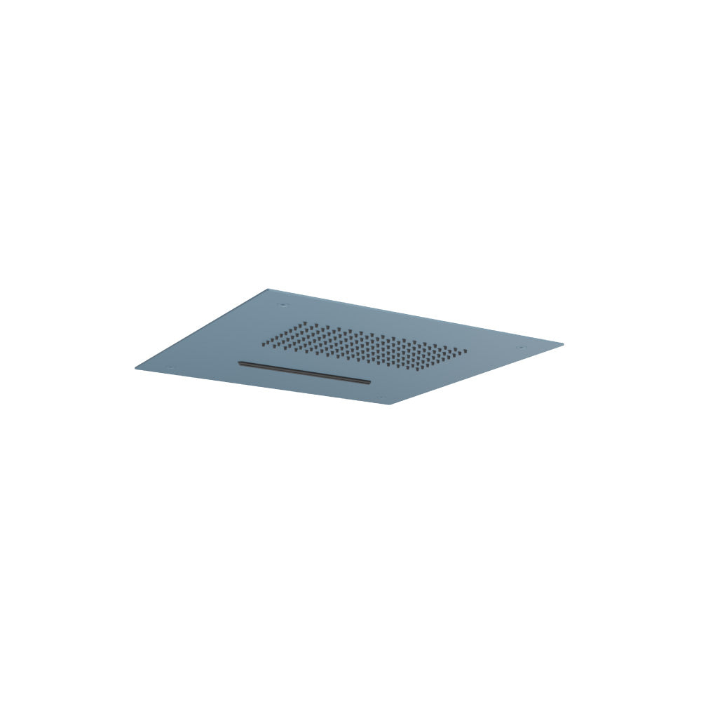 15" Stainless Steel Flush Mount Rainhead With Cascade Waterfall