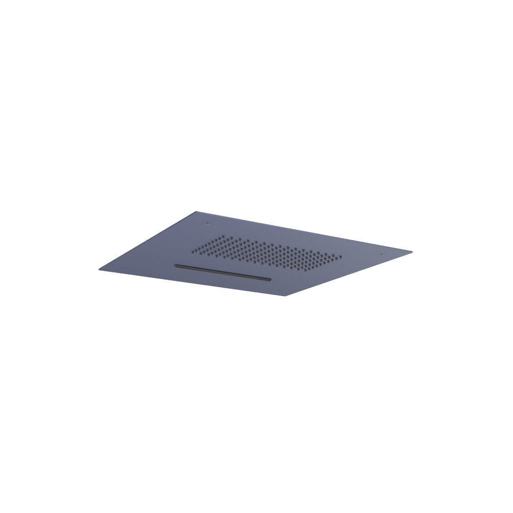 15" Stainless Steel Flush Mount Rainhead With Cascade Waterfall