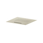 20" Stainless Steel Flush Mount Rainhead With Cascade Waterfall