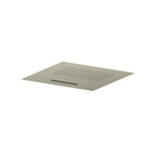20" Stainless Steel Flush Mount Rainhead With Cascade Waterfall