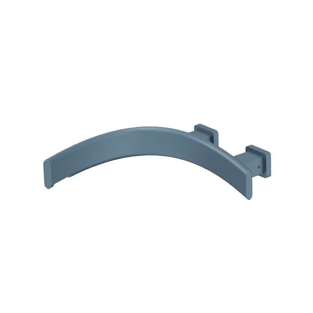 Wall Mount Touchless Faucet With Electronic Sensor Box - Left Facing Curvature