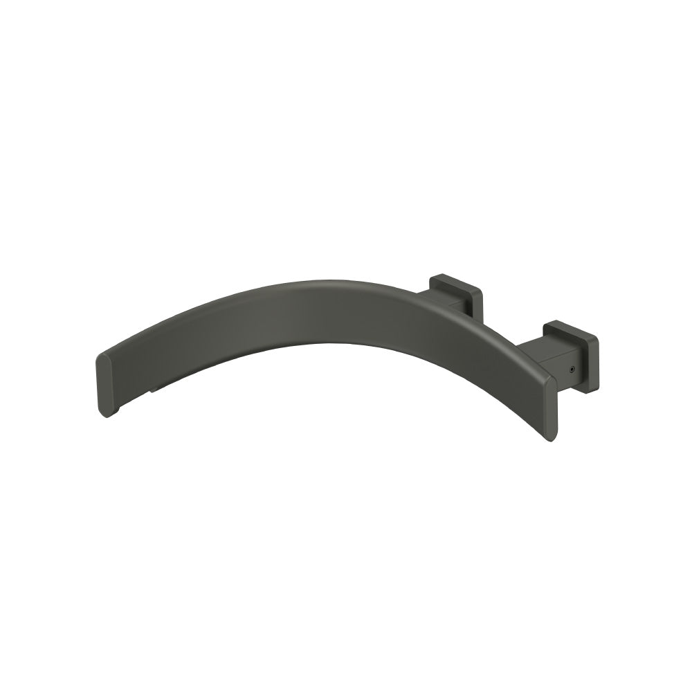 Wall Mount Touchless Faucet With Electronic Sensor Box - Left Facing Curvature