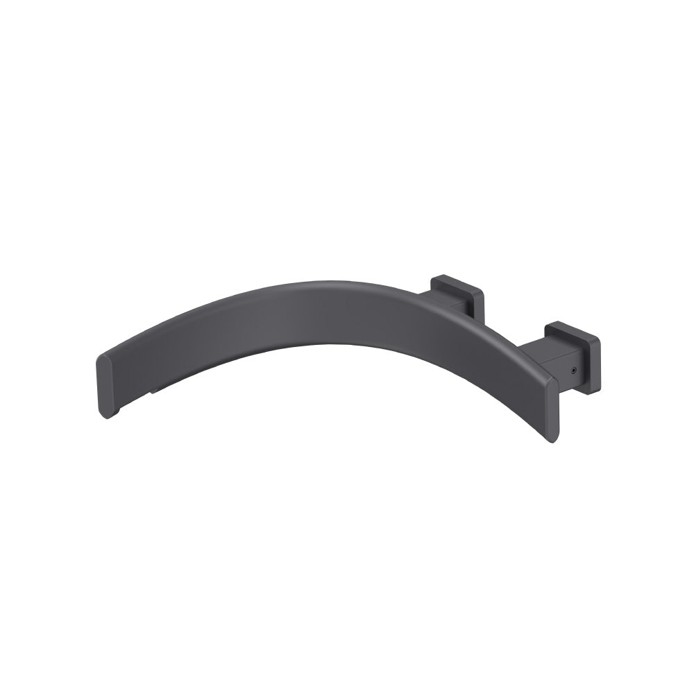 Wall Mount Touchless Faucet With Electronic Sensor Box - Left Facing Curvature