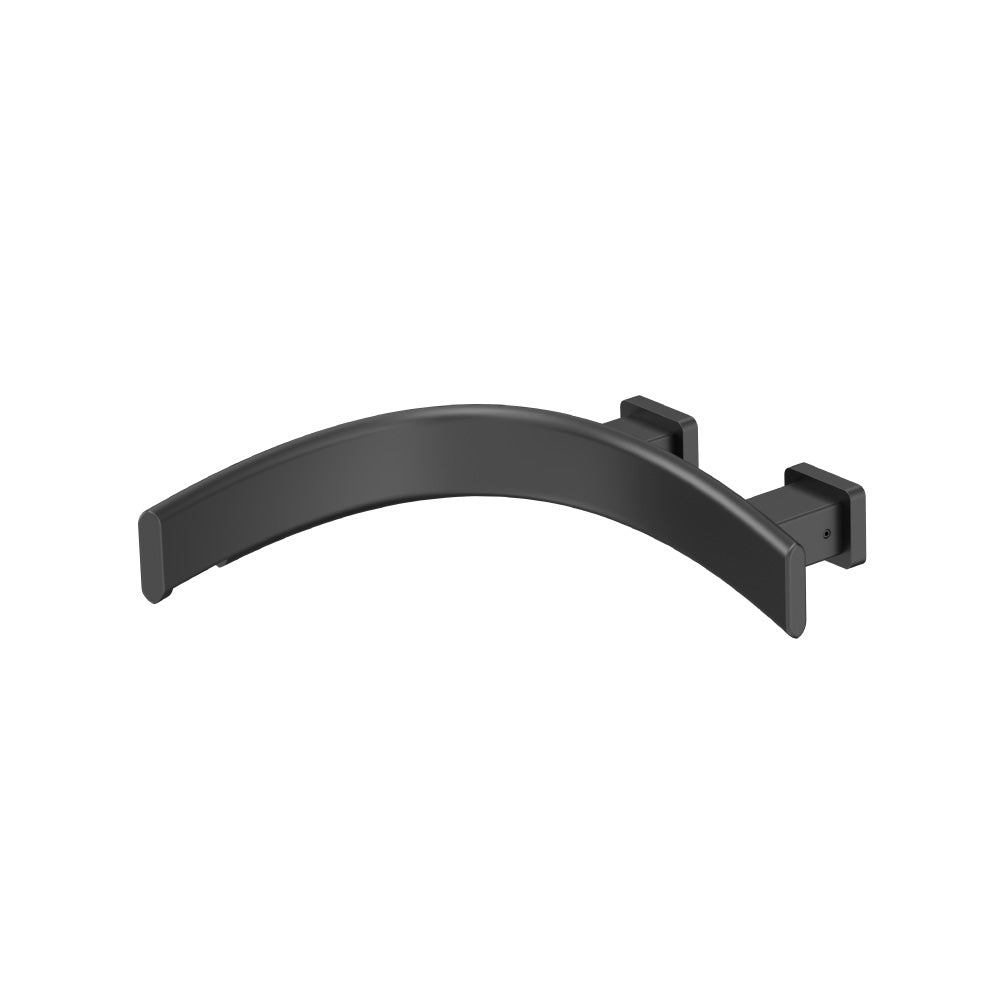 Wall Mount Touchless Faucet With Electronic Sensor Box - Left Facing Curvature