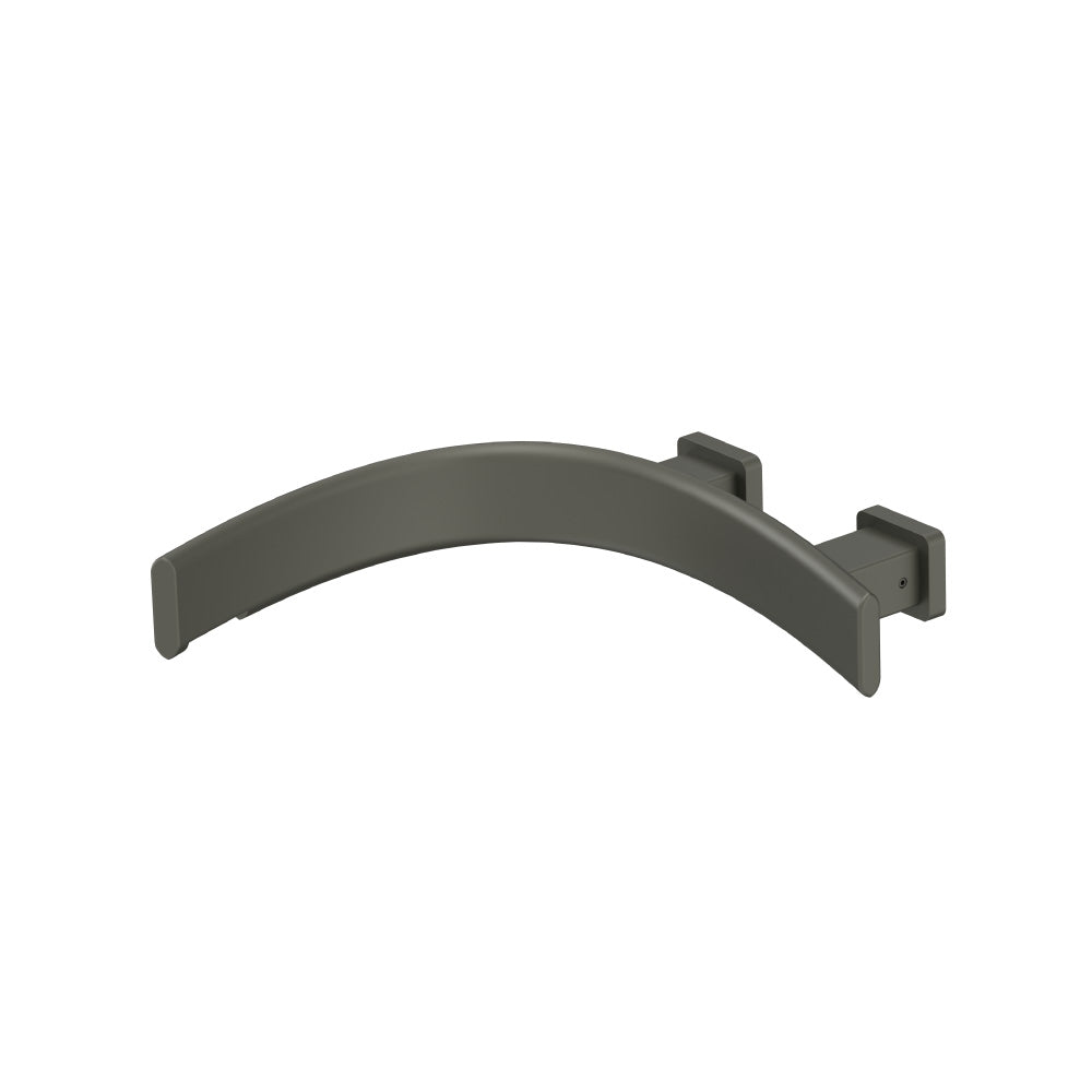 Wall Mount Touchless Faucet With Electronic Sensor Box - Left Facing Curvature
