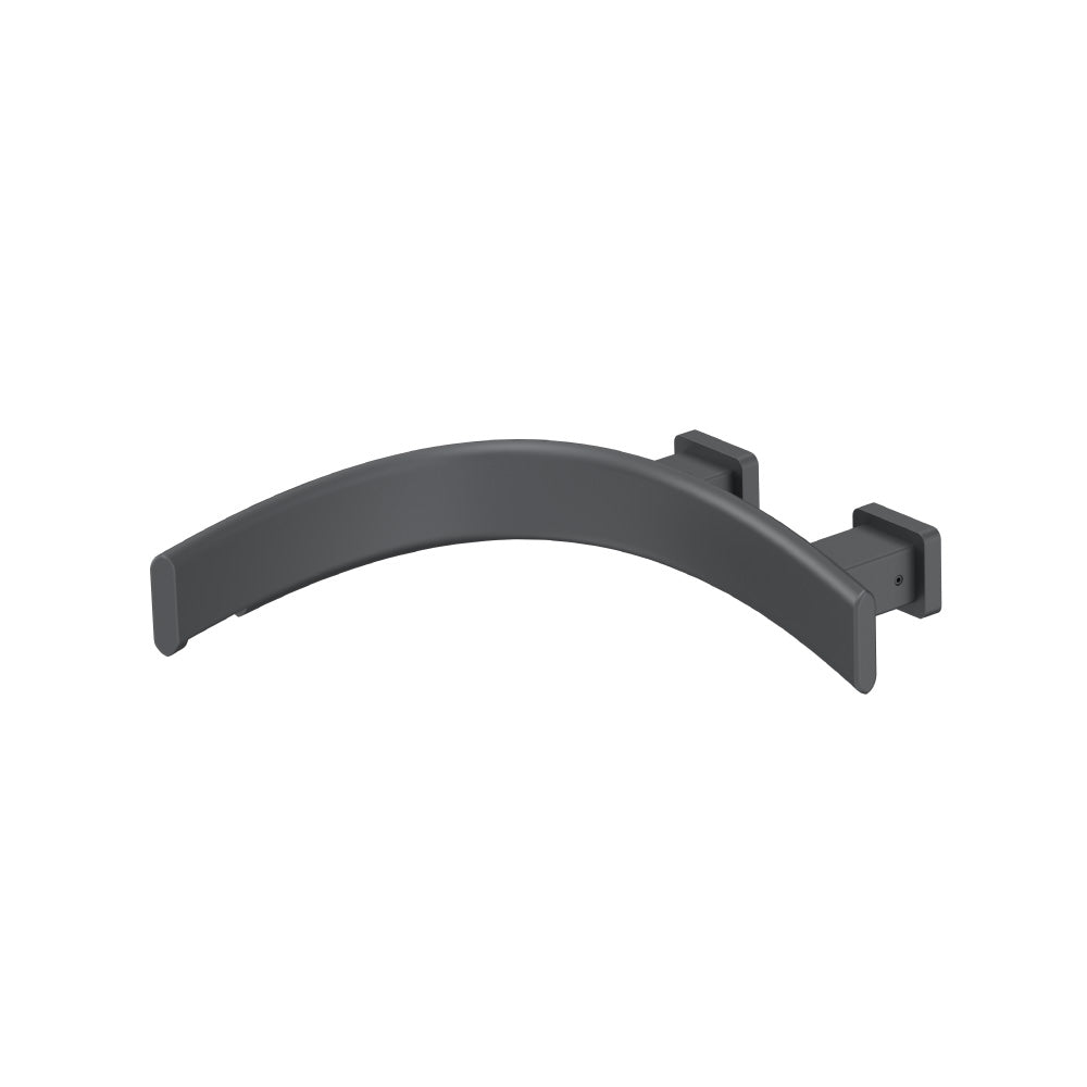 Wall Mount Touchless Faucet With Electronic Sensor Box - Left Facing Curvature