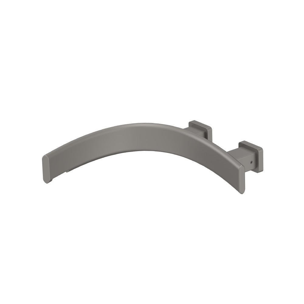 Wall Mount Touchless Faucet With Electronic Sensor Box - Left Facing Curvature