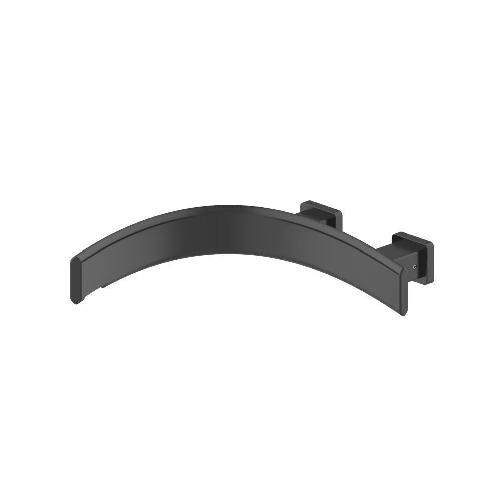 Wall Mount Touchless Faucet With Electronic Sensor Box - Left Facing Curvature