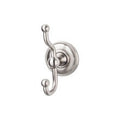 Edwardian Bath Double Hook Beaded Backplate