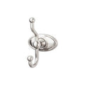 Edwardian Bath Double Hook Oval Backplate