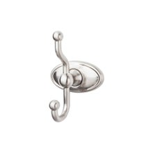Edwardian Bath Double Hook Oval Backplate