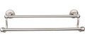 Edwardian Bath Towel Bar Double - Beaded Backplate
