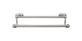 Edwardian Bath Towel Bar Double - Oval Backplate