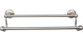 Edwardian Bath Towel Bar Double - Plain Bplate