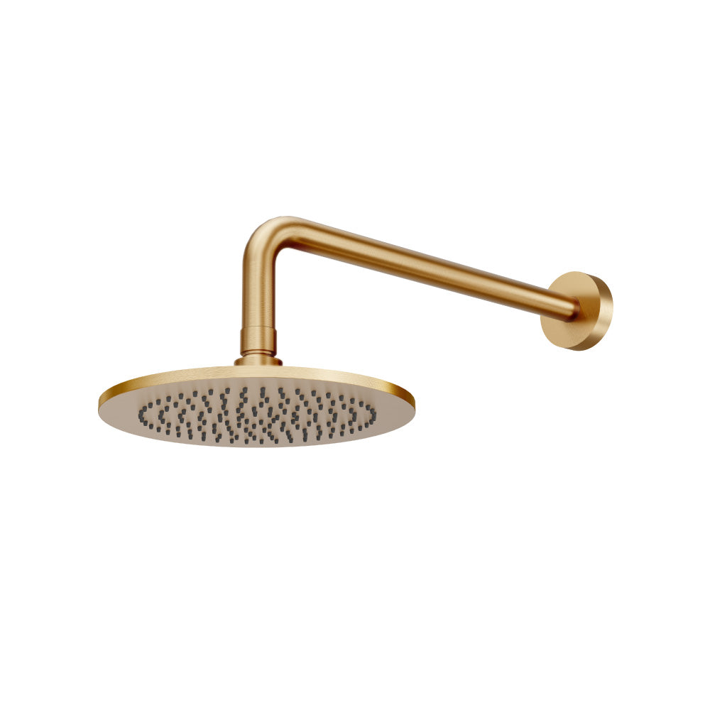 8" Solid Brass Showerhead / Rainhead With 12" Wall Mount Shower Arm