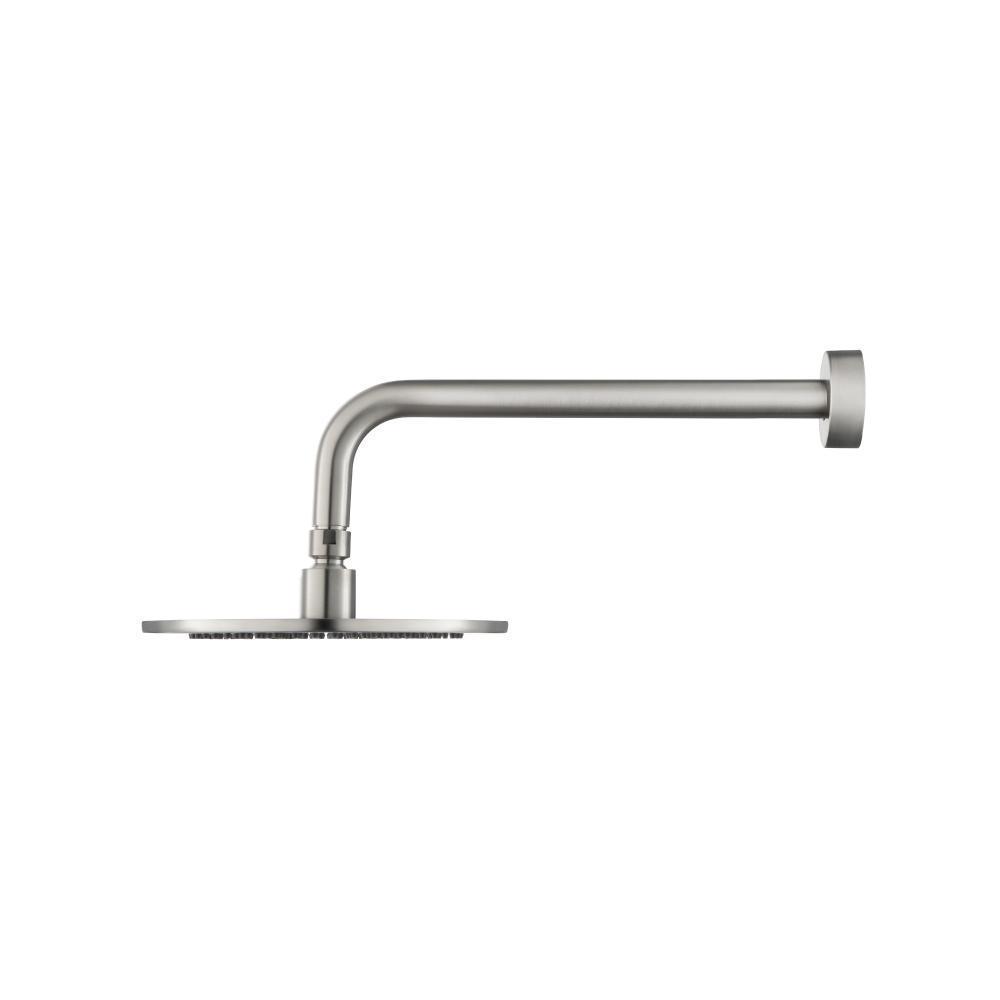 8" Solid Brass Showerhead / Rainhead With 12" Wall Mount Shower Arm
