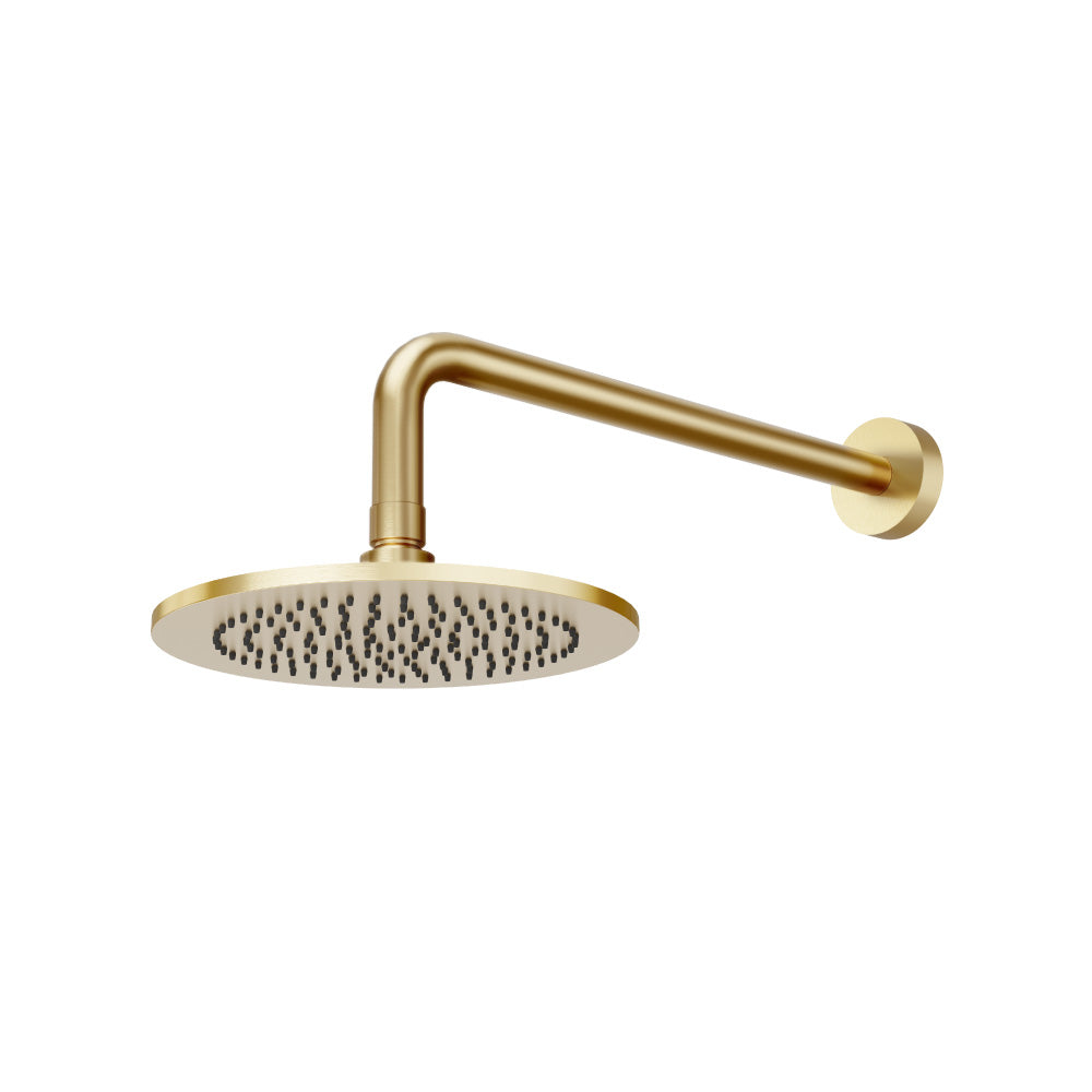 8" Solid Brass Showerhead / Rainhead With 12" Wall Mount Shower Arm