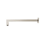 Wall Mount Square Shower Arm - 16" (400mm) - With Flange