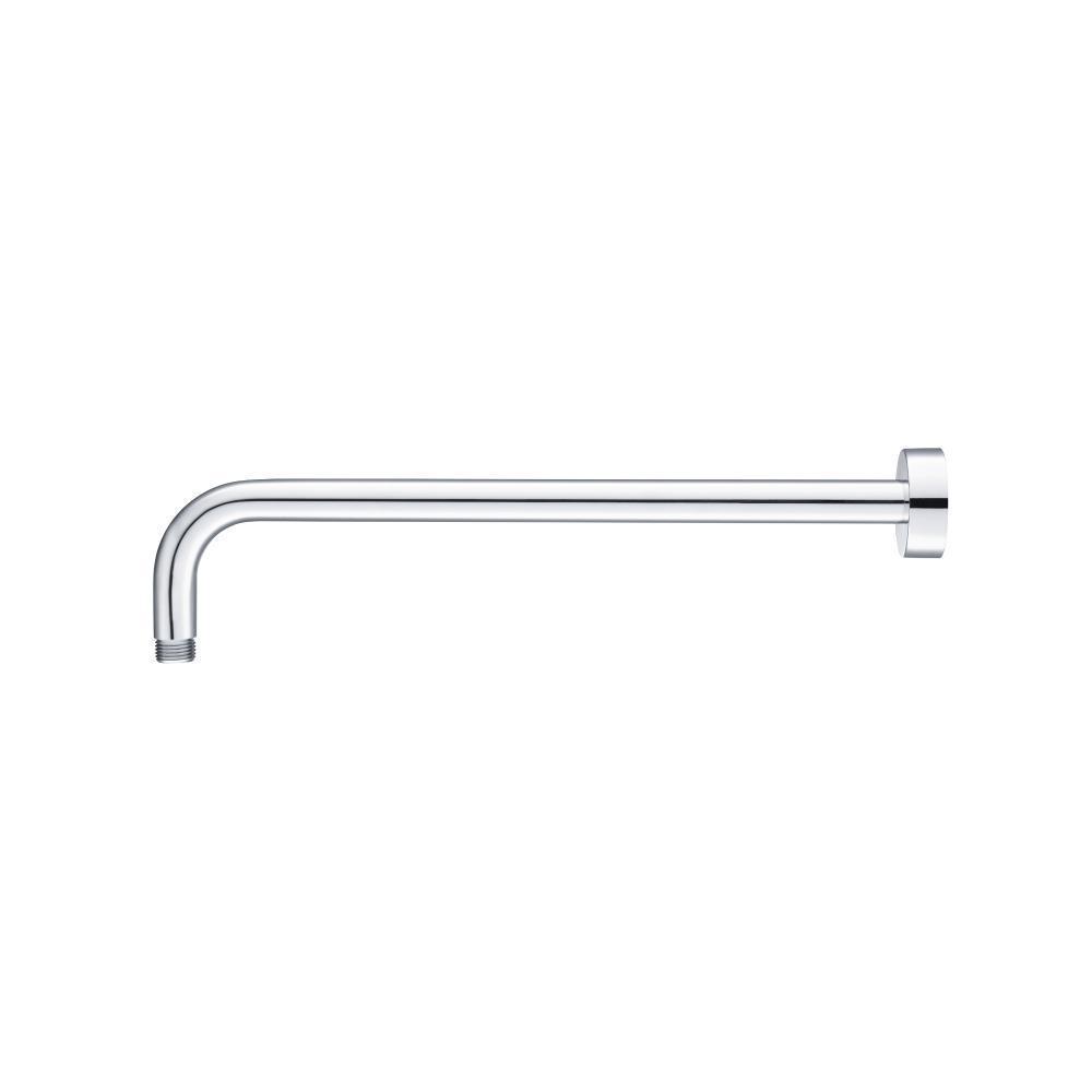 Wall Mount Round Shower Arm - 16" (400mm) - With Flange