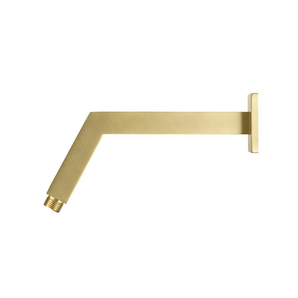 Square Shower Arm With Flange - 10" - With Flange
