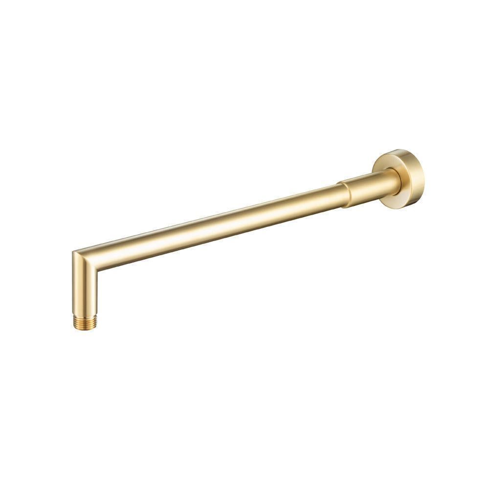 Wall Mount Round Shower Arm - 16" (400mm) - With Flange
