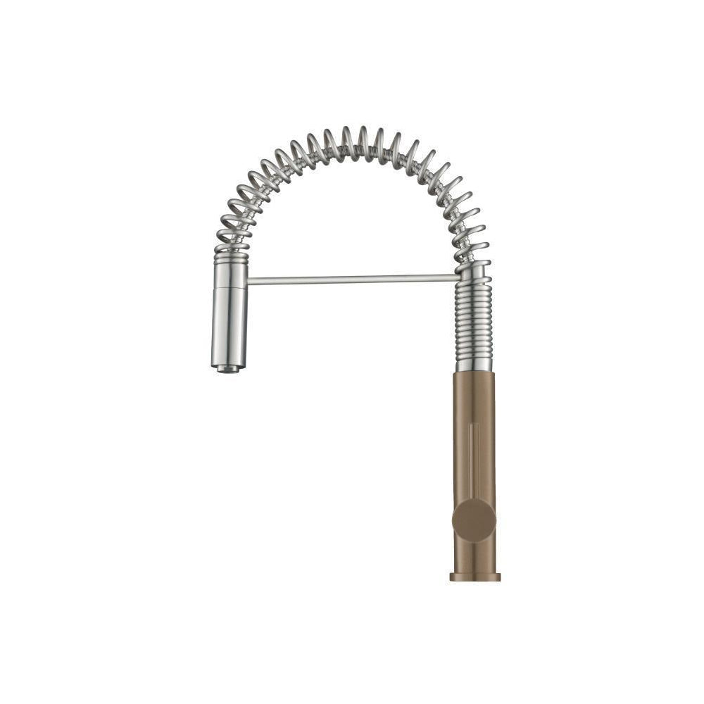 Dixie - Semi-Professional Dual Spray Stainless Steel Kitchen Faucet With Pull Out