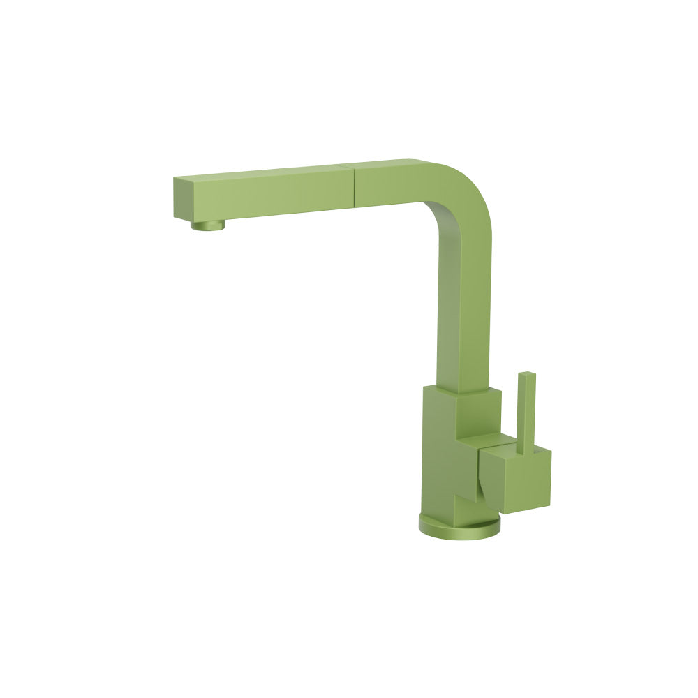 Deus - Dual Spray Stainless Steel Kitchen Faucet With Pull Out