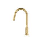 Vasco - Dual Spray Stainless Steel Kitchen Faucet With Pull Out & Knurling