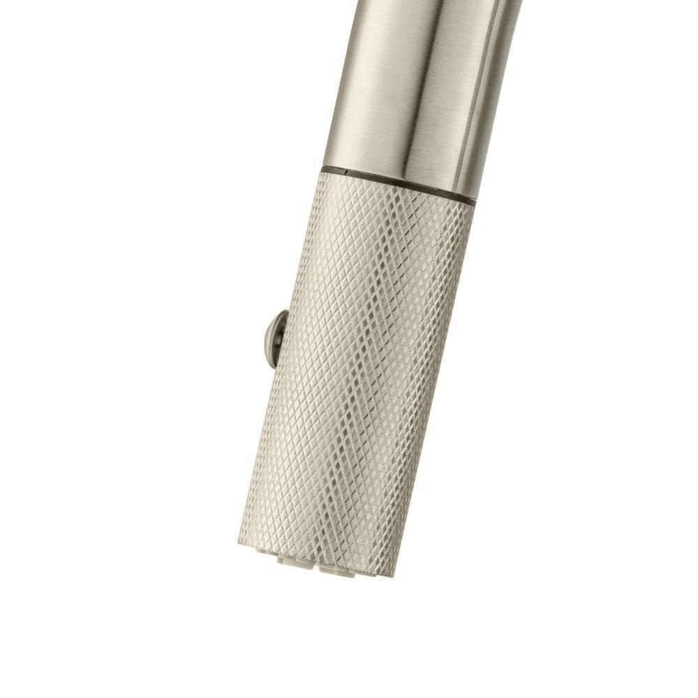 Vasco - Dual Spray Stainless Steel Kitchen Faucet With Pull Out & Knurling