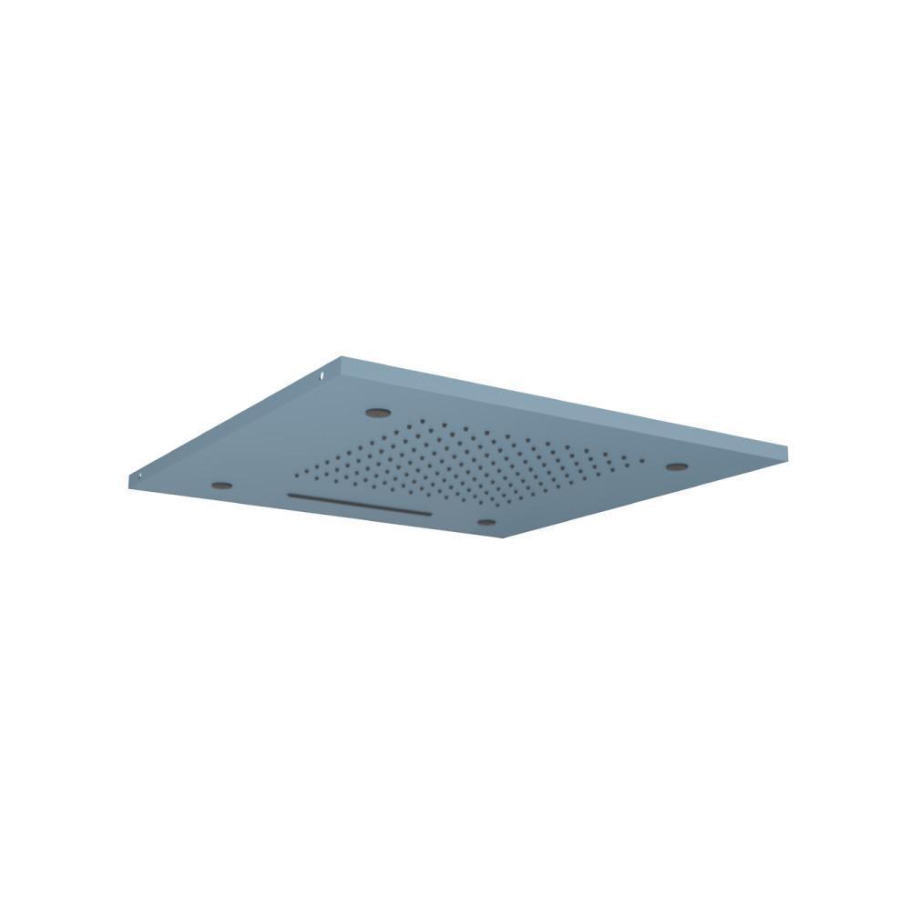 20" Stainless Steel Flush Mount Rainhead With Cascade Waterfall & Mist Flow