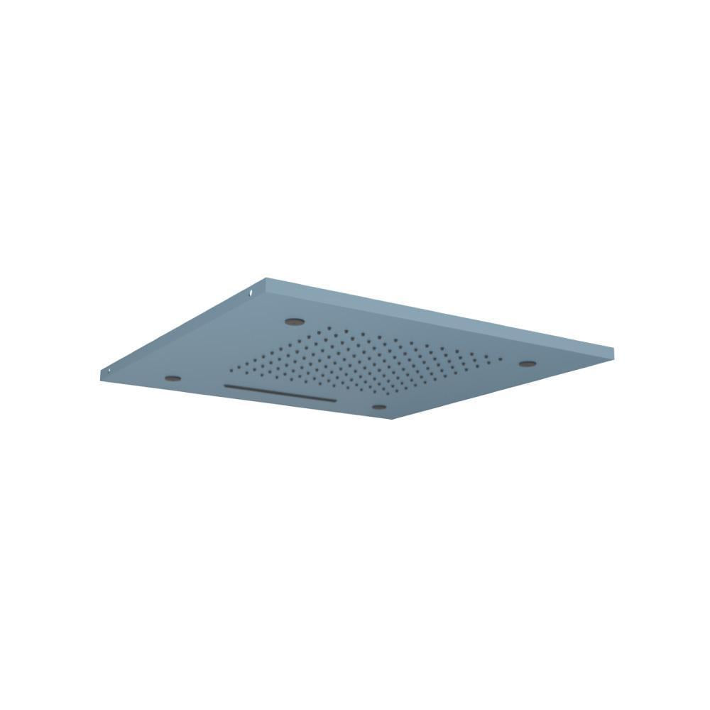 20" Stainless Steel Flush Mount Rainhead With Cascade Waterfall & Mist Flow