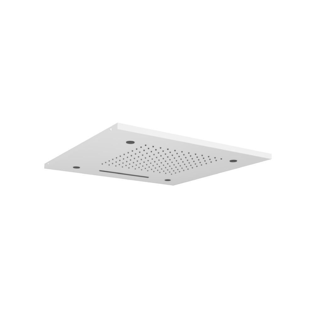 20" Stainless Steel Flush Mount Rainhead With Cascade Waterfall & Mist Flow