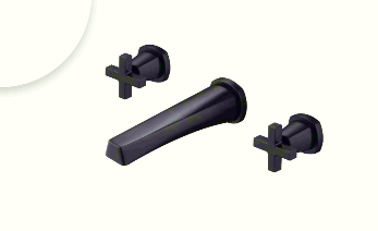 Two Handle Wall Mounted Tub Filler
