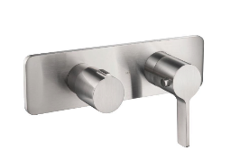 3/4" Horizontal Thermostatic Shower Valve % Trim - 1 Ouptut