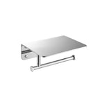 Brass Toilet Paper Holder With Cellphone Shelf